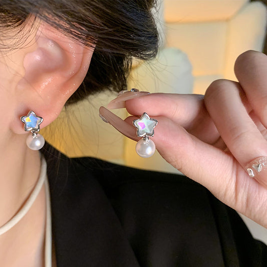 Earring Stud Luxury Niche Gradient Star HXEA1526