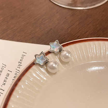 Earring Stud Luxury Niche Gradient Star HXEA1526