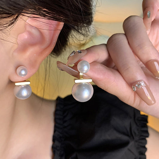 Earring Stud High End Design One Piece Pearl HXEA1583