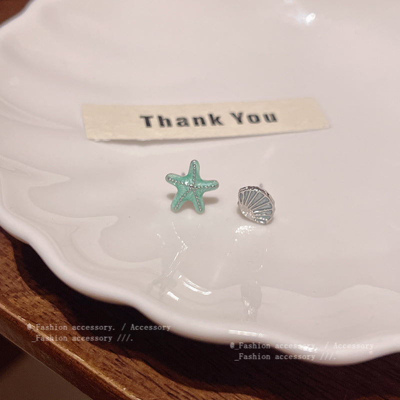 Earring Stud Exquisite Design Starfish Shell HXEA1788
