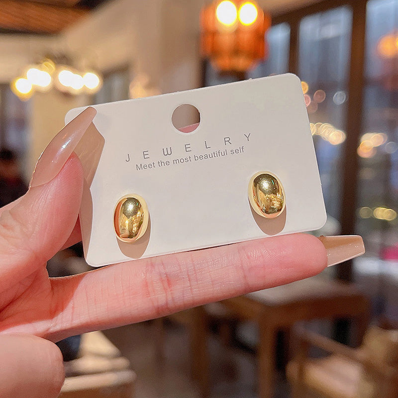 Earring Stud Simple Temperament Beanie HXEE5655