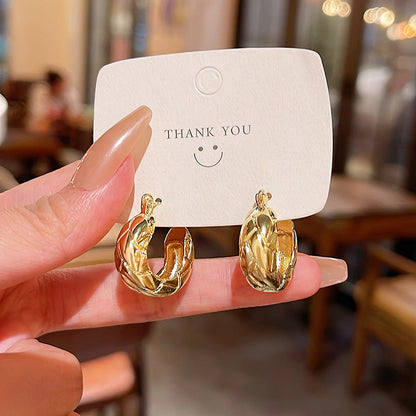 Earring Hoop Geometric Retro HXEE5938
