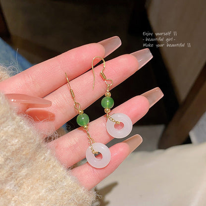 Earring Buckle Chinese Style Retro Geometric Peace HXLA1250