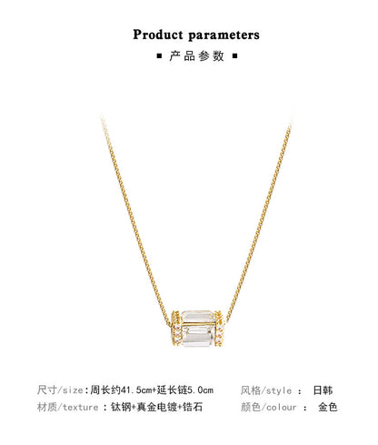 Necklace Crystal Small Pendant HXNX0570