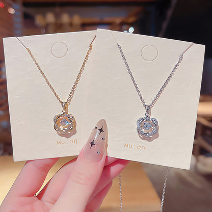 Necklace Heart Zircon Pendant HXNX0760