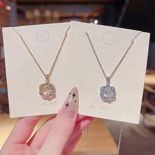 Necklace Heart Zircon Pendant HXNX0760