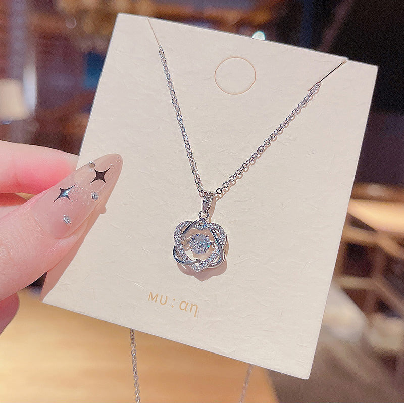 Necklace Heart Zircon Pendant HXNX0760