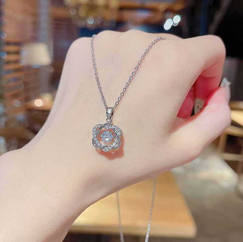 Necklace Heart Zircon Pendant HXNX0760