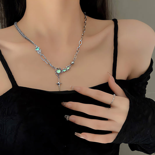 Necklace Starburst Moonstone HXNX0927