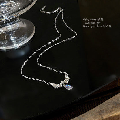 Necklace Niche Moonstone Angel Wings HXNX1070