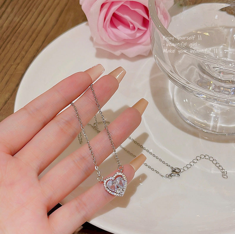 Necklace Refine Zircon Heart HXNX1114