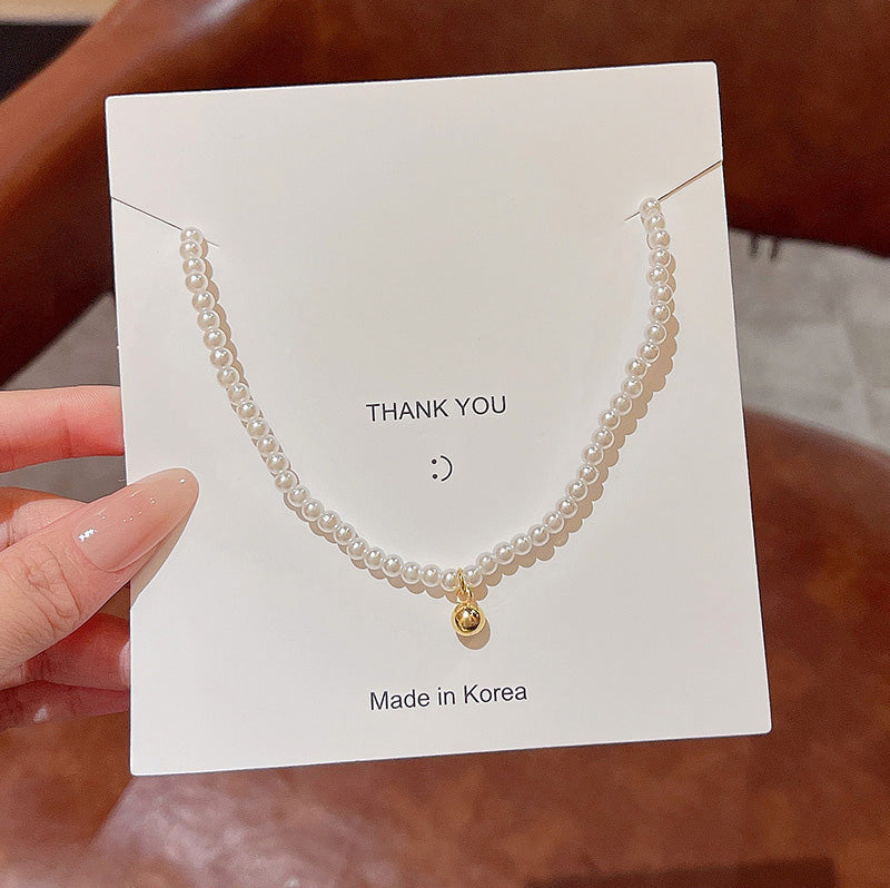 Necklace Millet Beads Pearl HXNX1149