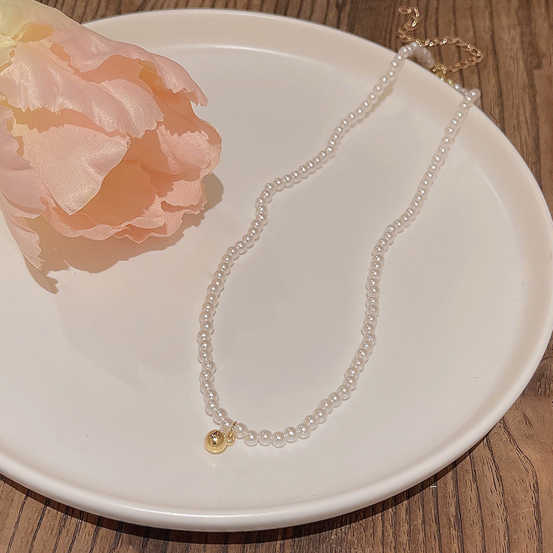 Necklace Millet Beads Pearl HXNX1149
