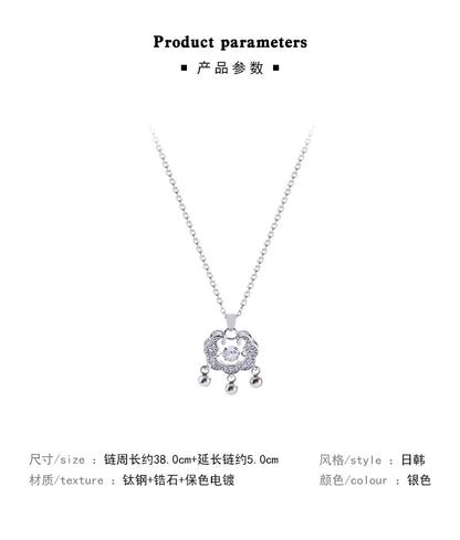 Necklace Longevity Lock Titanium Steel HXNX1265