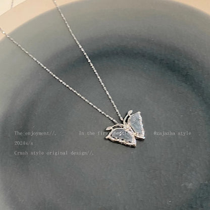 Necklace Cool Style Ice Crystal Zircon Butterfly HXNX1516