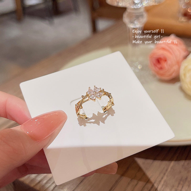 Ring Zircon Flower HXRJ0755