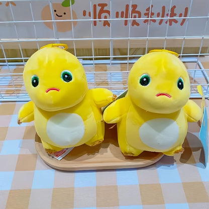 Gantungan Kunci Tas Boneka Karakter Nailong Plush Doll Keychain Premium Dino Kuning