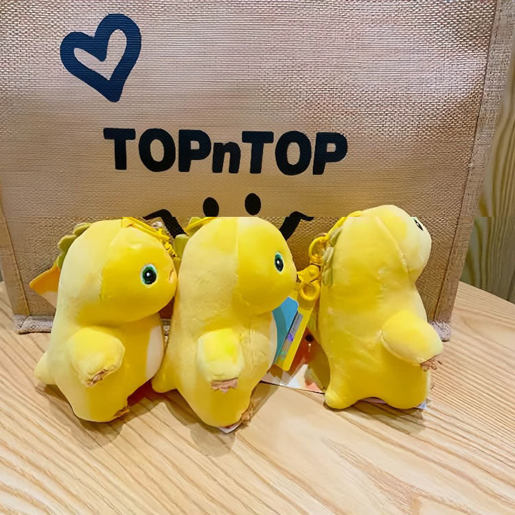 Gantungan Kunci Tas Boneka Karakter Nailong Plush Doll Keychain Premium Dino Kuning