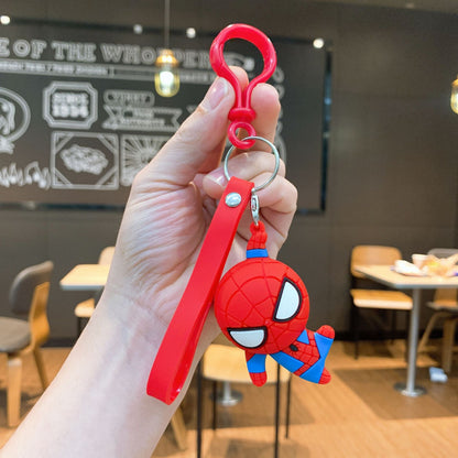 Gantungan Kunci Desain Kartun Lucu 3D Miki Mini Lotso Stitch Superhero Etc