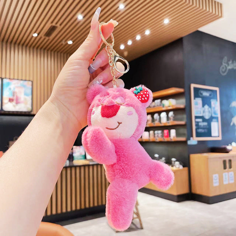 Gantungan Kunci Tas Boneka Karakter Stitch Lotso Stella Kabi Gemas Lucu Ganci Keychain