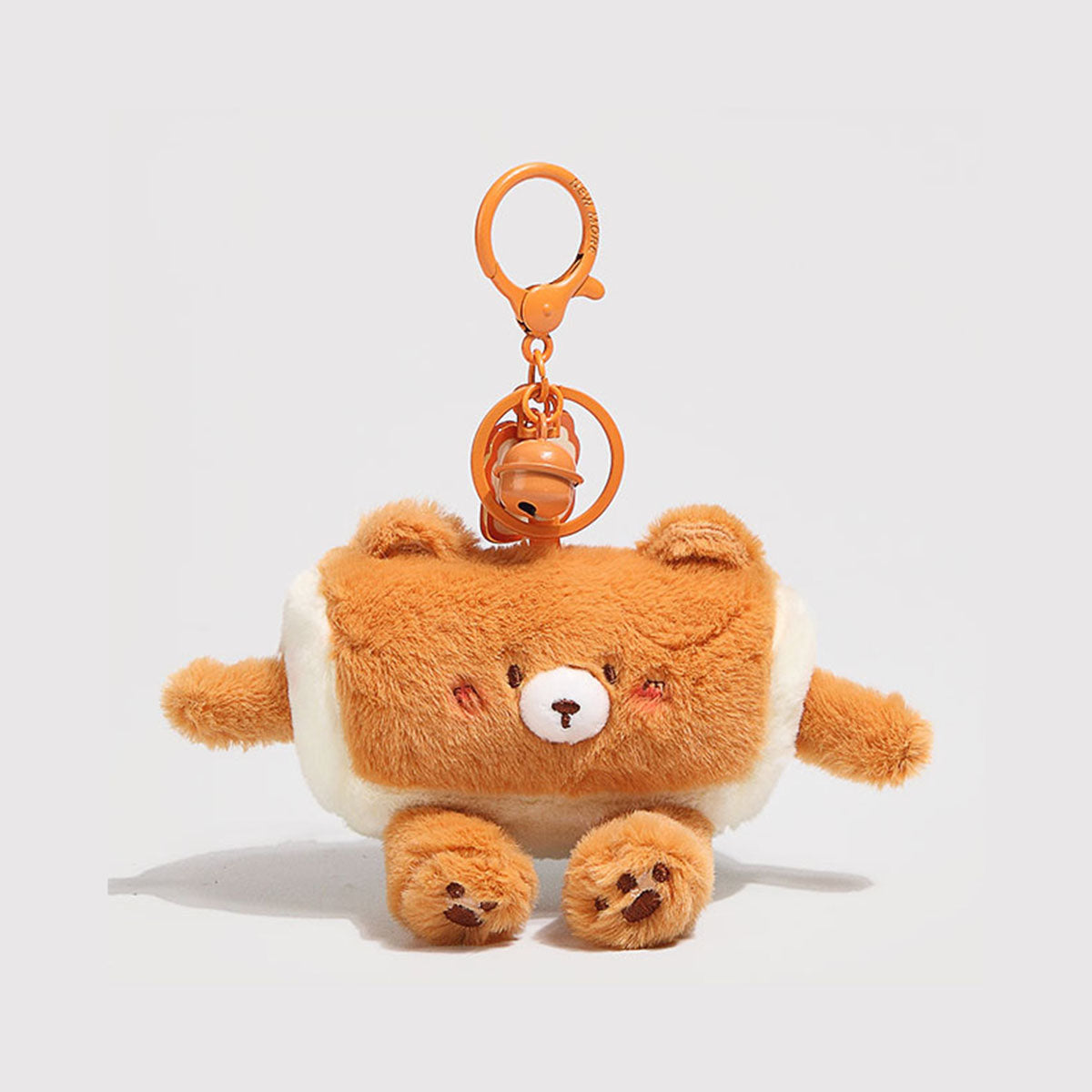 Gantungan Kunci Tas Boneka Roti Beruang Bulu Halus Gemas Imut Ganci Keychain
