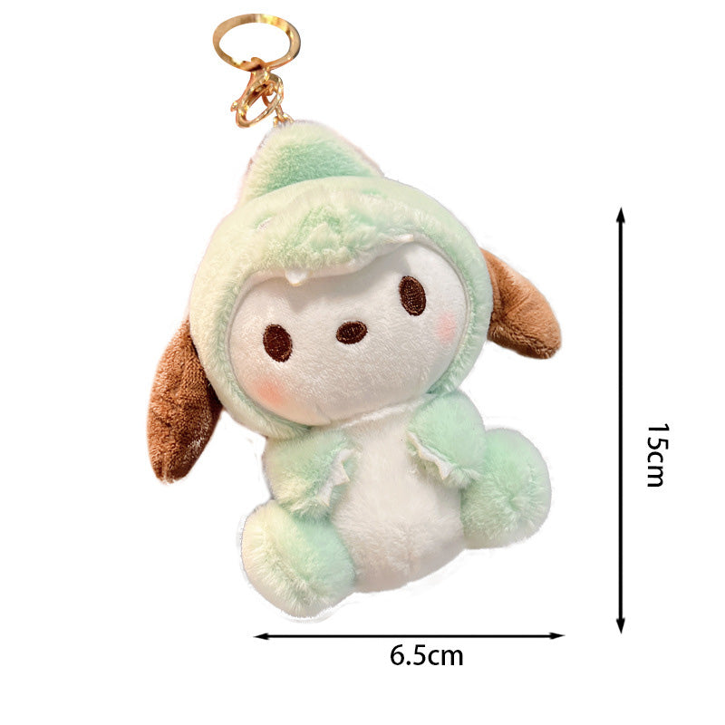 Gantungan Kunci Tas Boneka Sanrio Dino Kitty Kuromi Melody Cinnamoroll Lucu Ganci Keychain