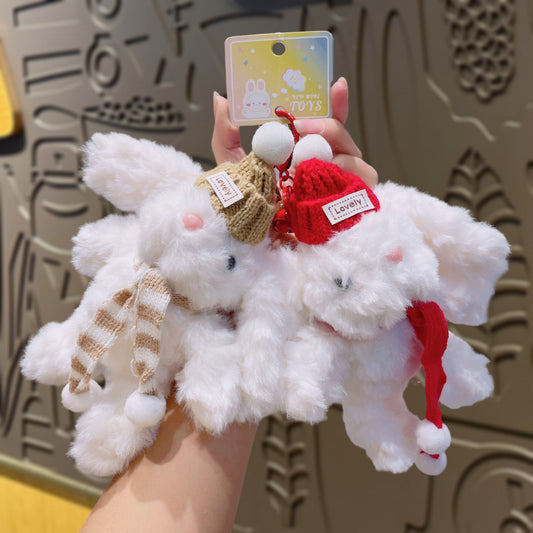 Gantungan Kunci Tas Boneka Karakter Kelinci Plush Doll Keychain Premium Bulu Halus