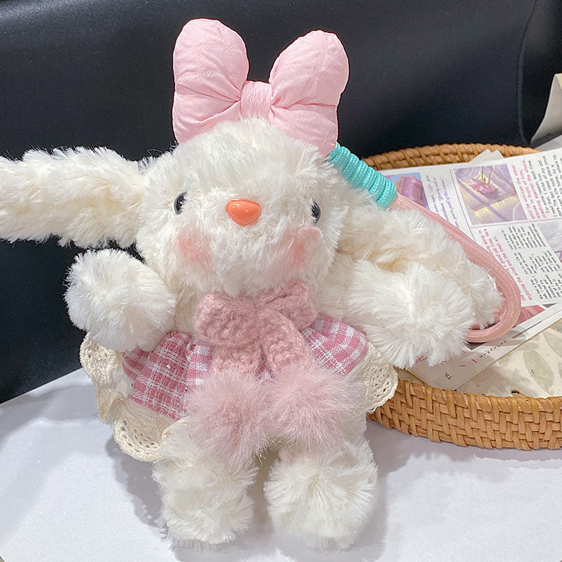 Gantungan Kunci Tas Boneka Karakter Kelinci Plush Doll Keychain Premium Bulu Halus