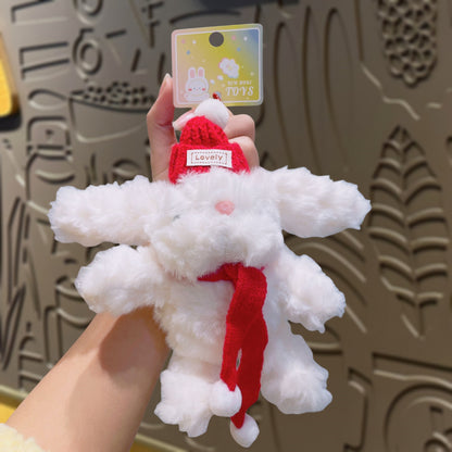 Gantungan Kunci Tas Boneka Karakter Kelinci Plush Doll Keychain Premium Bulu Halus