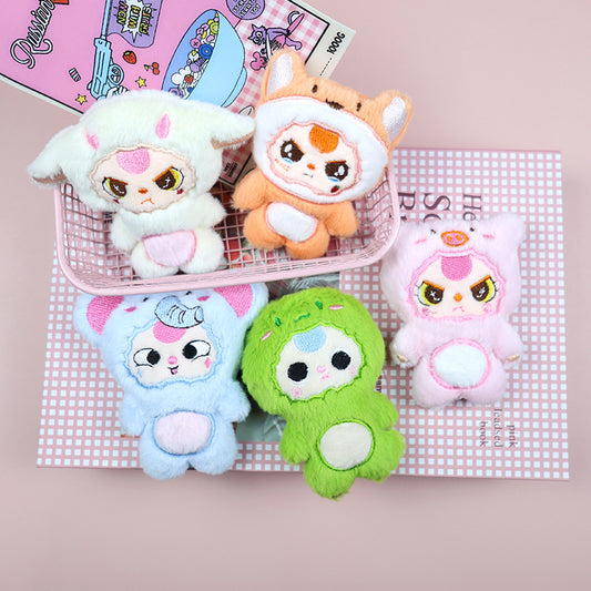 Gantungan Kunci Lucu Boneka Bayi Kostum Animal Bulu Bag Charm Tas KCE2175