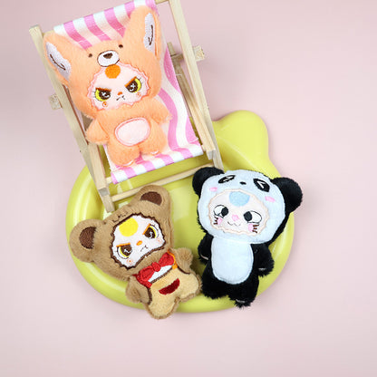 Gantungan Kunci Lucu Boneka Bayi Kostum Animal Bulu Bag Charm Tas KCE2175