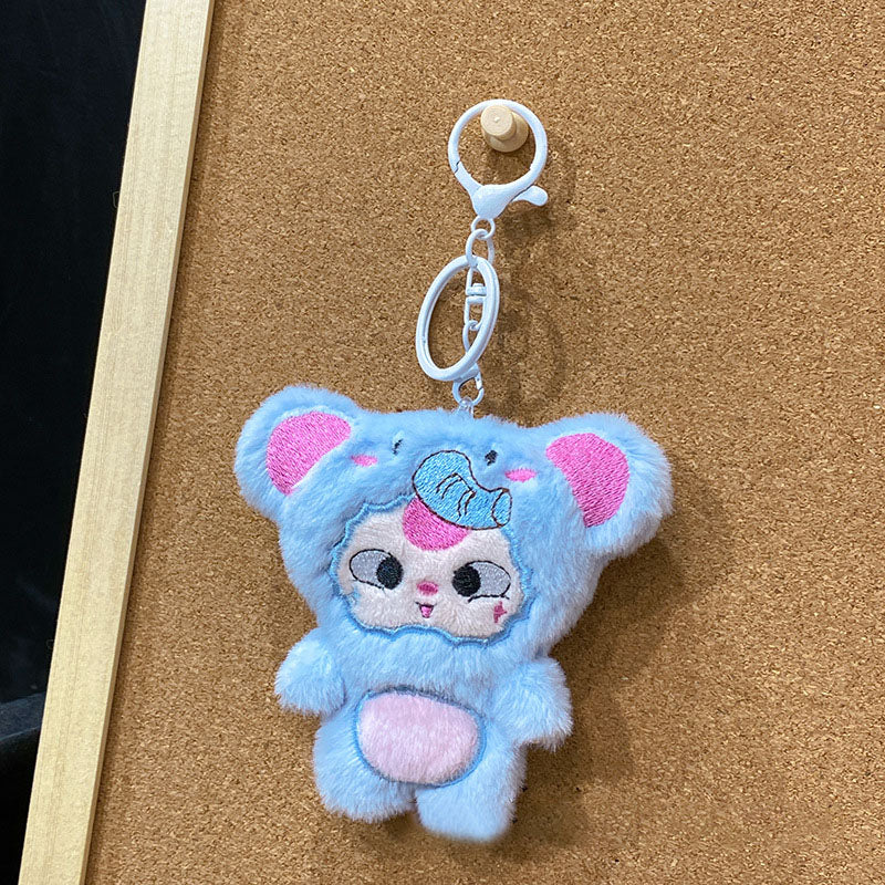 Gantungan Kunci Lucu Boneka Bayi Kostum Animal Bulu Bag Charm Tas KCE2175