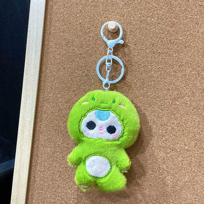 Gantungan Kunci Lucu Boneka Bayi Kostum Animal Bulu Bag Charm Tas KCE2175