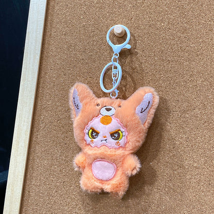 Gantungan Kunci Lucu Boneka Bayi Kostum Animal Bulu Bag Charm Tas KCE2175