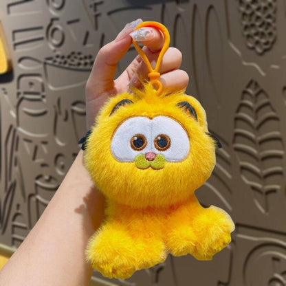 Gantungan Kunci Tas Boneka Kucing Garfield Cat Bulu Halus Gemas Imut Ganci Keychain