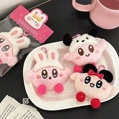 Gantungan Kunci Tas Boneka Karakter Kirby Plush Doll Keychain Kabi