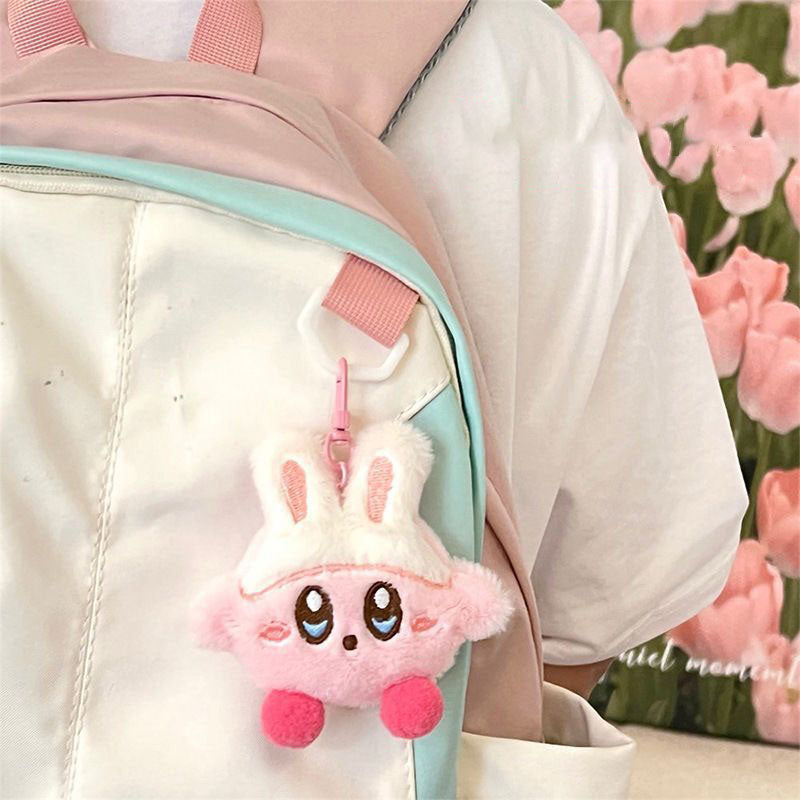 Gantungan Kunci Tas Boneka Karakter Kirby Plush Doll Keychain Kabi