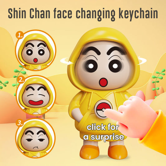 Gantungan Kunci Ganti Muka Wajah Shinchan Capybara Change Face Changing Keychain Ganci