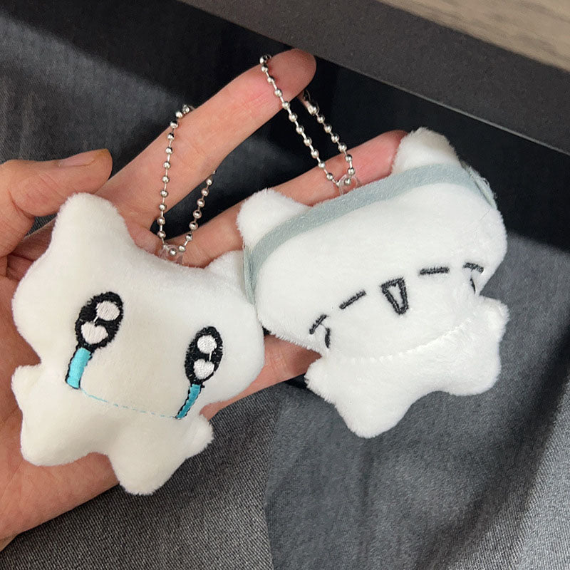 Gantungan Kunci Boneka Kucing Lucu Headphone Cat Kucing Menangis Pendant Keychain Bag Charm KCE4157