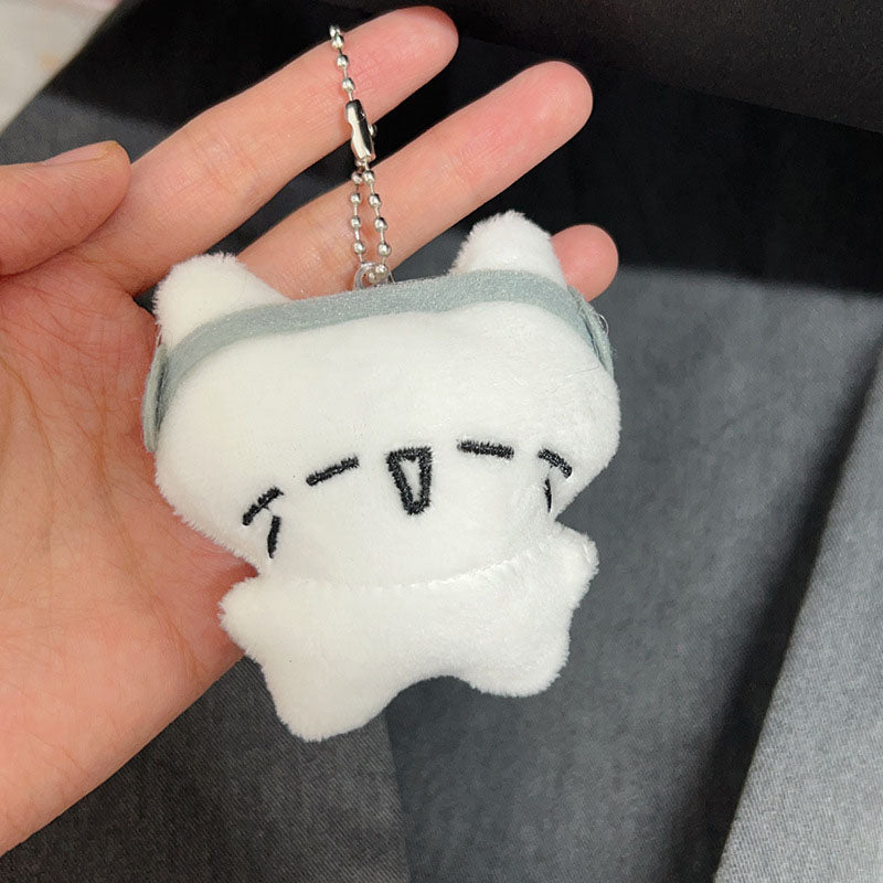 Gantungan Kunci Boneka Kucing Lucu Headphone Cat Kucing Menangis Pendant Keychain Bag Charm KCE4157