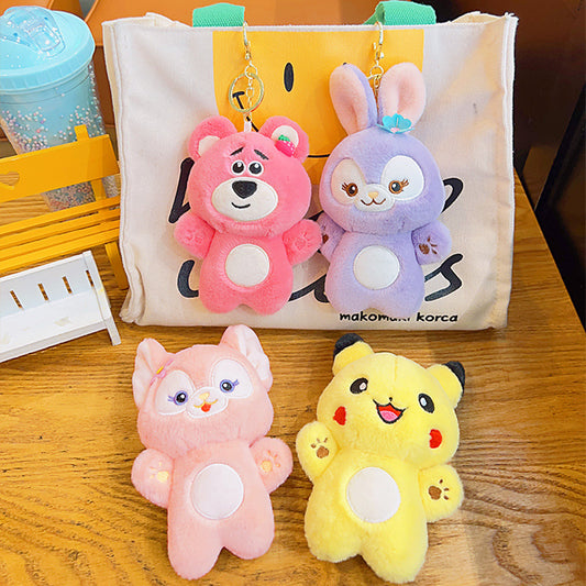 Gantungan Kunci Tas Boneka Pikachu Stella Linabell Lotso Lucu Bag Keychain