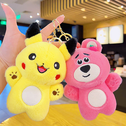 Gantungan Kunci Tas Boneka Pikachu Stella Linabell Lotso Lucu Bag Keychain