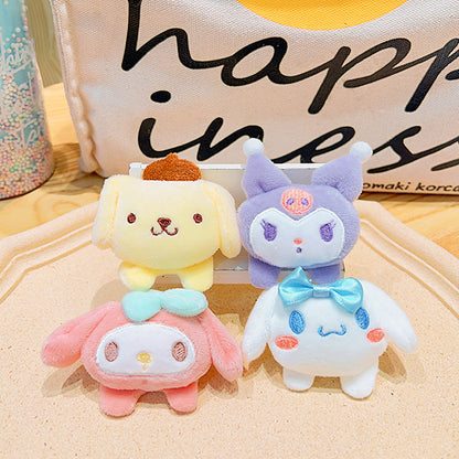 Pin Bros Boneka Karakter Lucu Aksesoris Tas Jaket Lotso Pooh Kitty Cat Pocha Dog