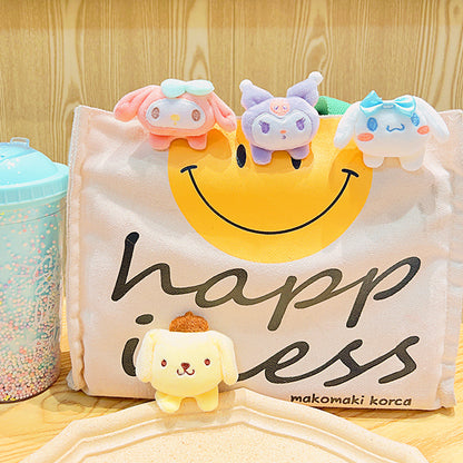 Pin Bros Boneka Karakter Lucu Aksesoris Tas Jaket Lotso Pooh Kitty Cat Pocha Dog