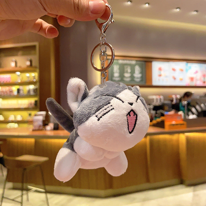 Gantungan Kunci Tas Boneka Kucing Jepang Mata Besar Ganci Chi Cat Keychain