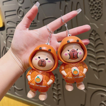 Gantungan Kunci Ganti Muka Wajah Shinchan Capybara Change Face Changing Keychain Ganci