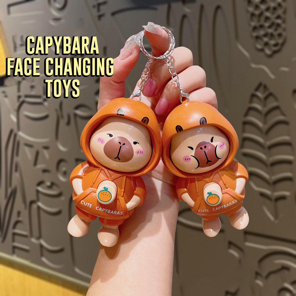 Gantungan Kunci Ganti Muka Wajah Shinchan Capybara Change Face Changing Keychain Ganci