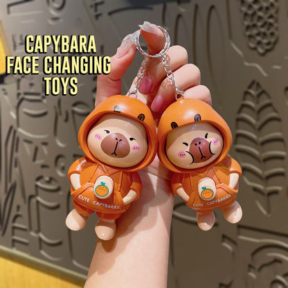 Gantungan Kunci Ganti Muka Wajah Shinchan Capybara Change Face Changing Keychain Ganci