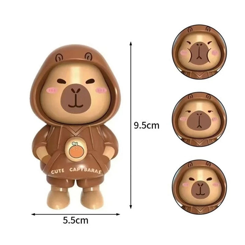 Gantungan Kunci Ganti Muka Wajah Shinchan Capybara Change Face Changing Keychain Ganci