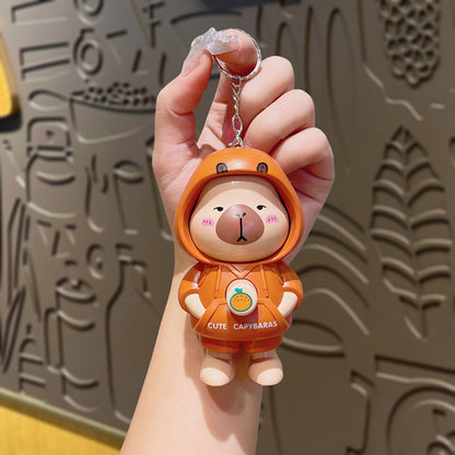 Gantungan Kunci Ganti Muka Wajah Shinchan Capybara Change Face Changing Keychain Ganci